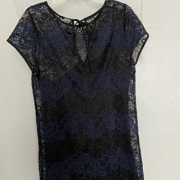 Ann Taylor LOFT* dress. Sz. 10. Lace, Navy blue - Picture 1 of 5